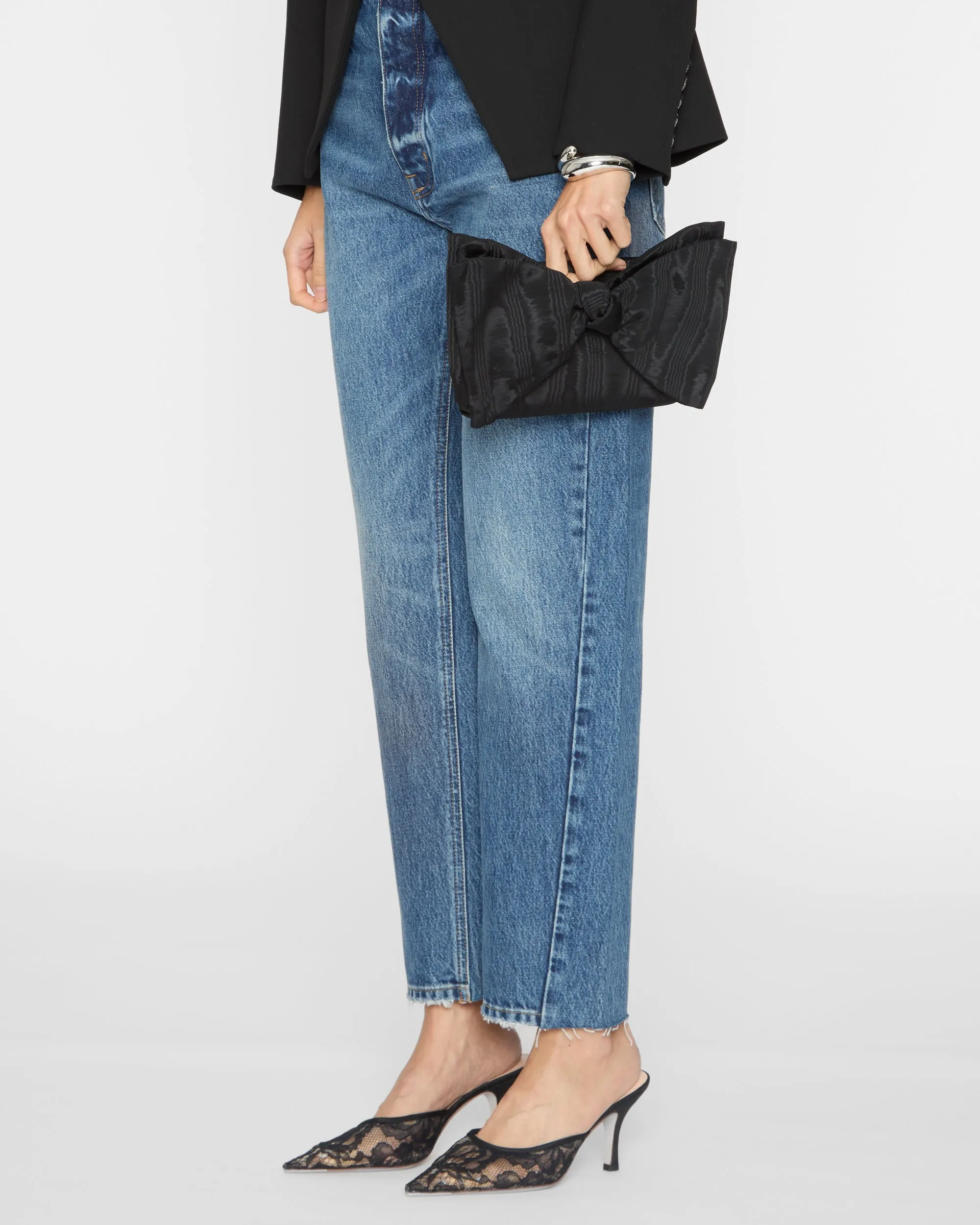 Valerie Bow Clutch in Black