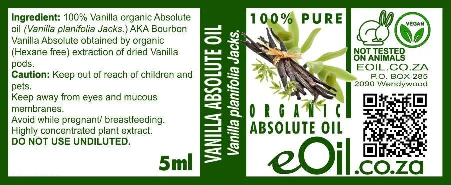 Vanilla Absolute Organic Oil