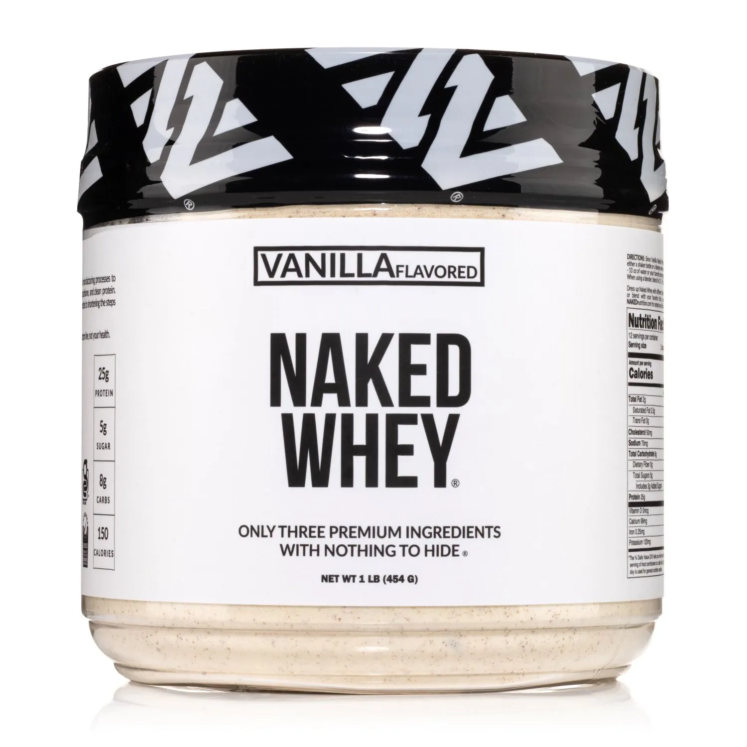 Vanilla Whey Protein Powder 1lb | Naked Vanilla Whey - 1LB