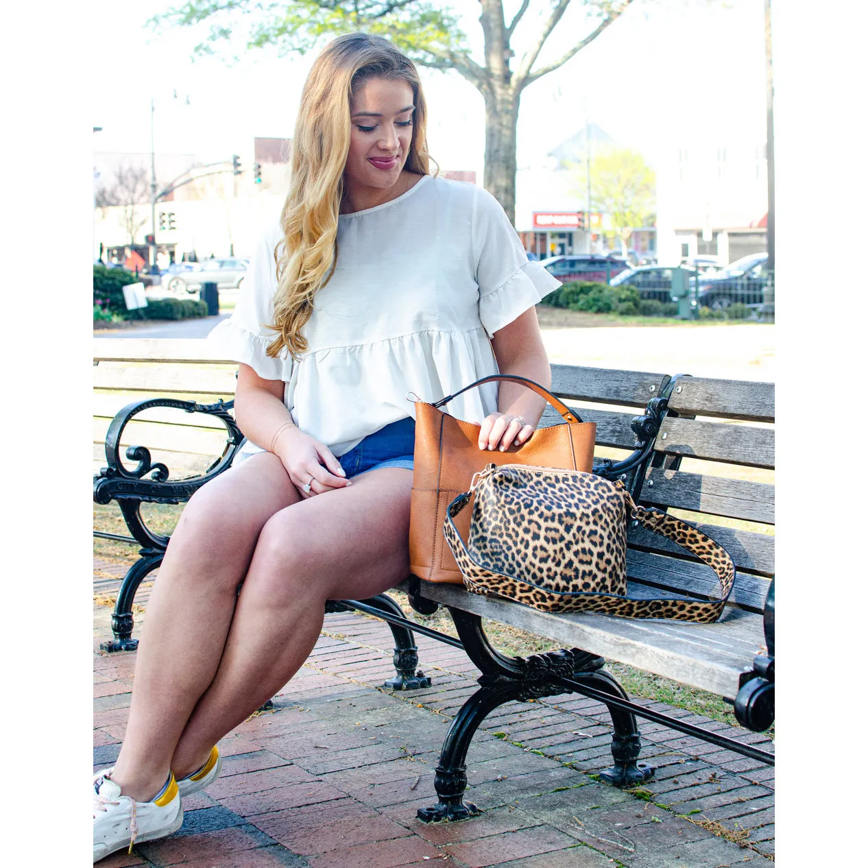 Vegan Leather Crossbody Bucket  Bag Purse  - Monogrammable Purse - 2 Colors