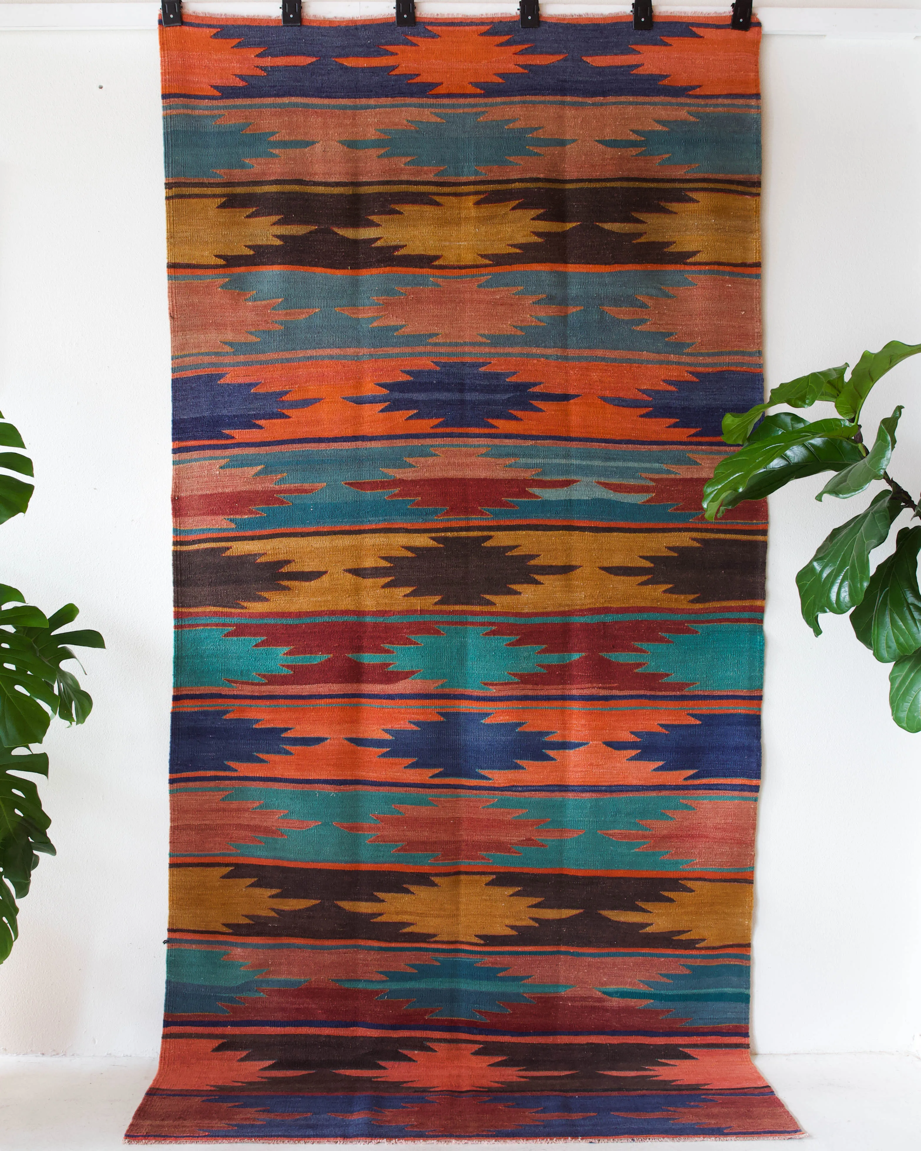 Vintage Afyon Kilim Rug 5'x10'3"