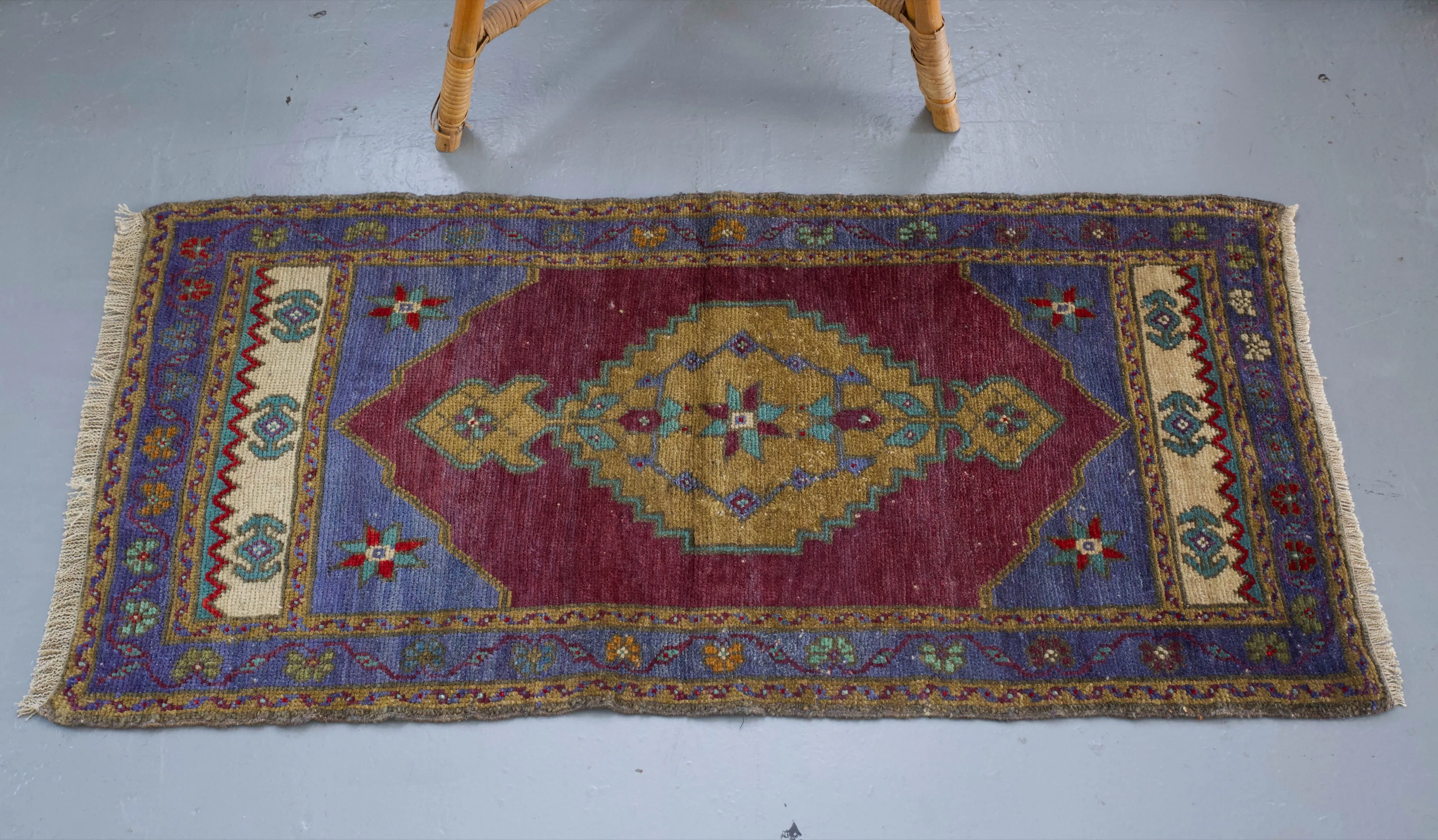 Vintage Mini Turkish Rug