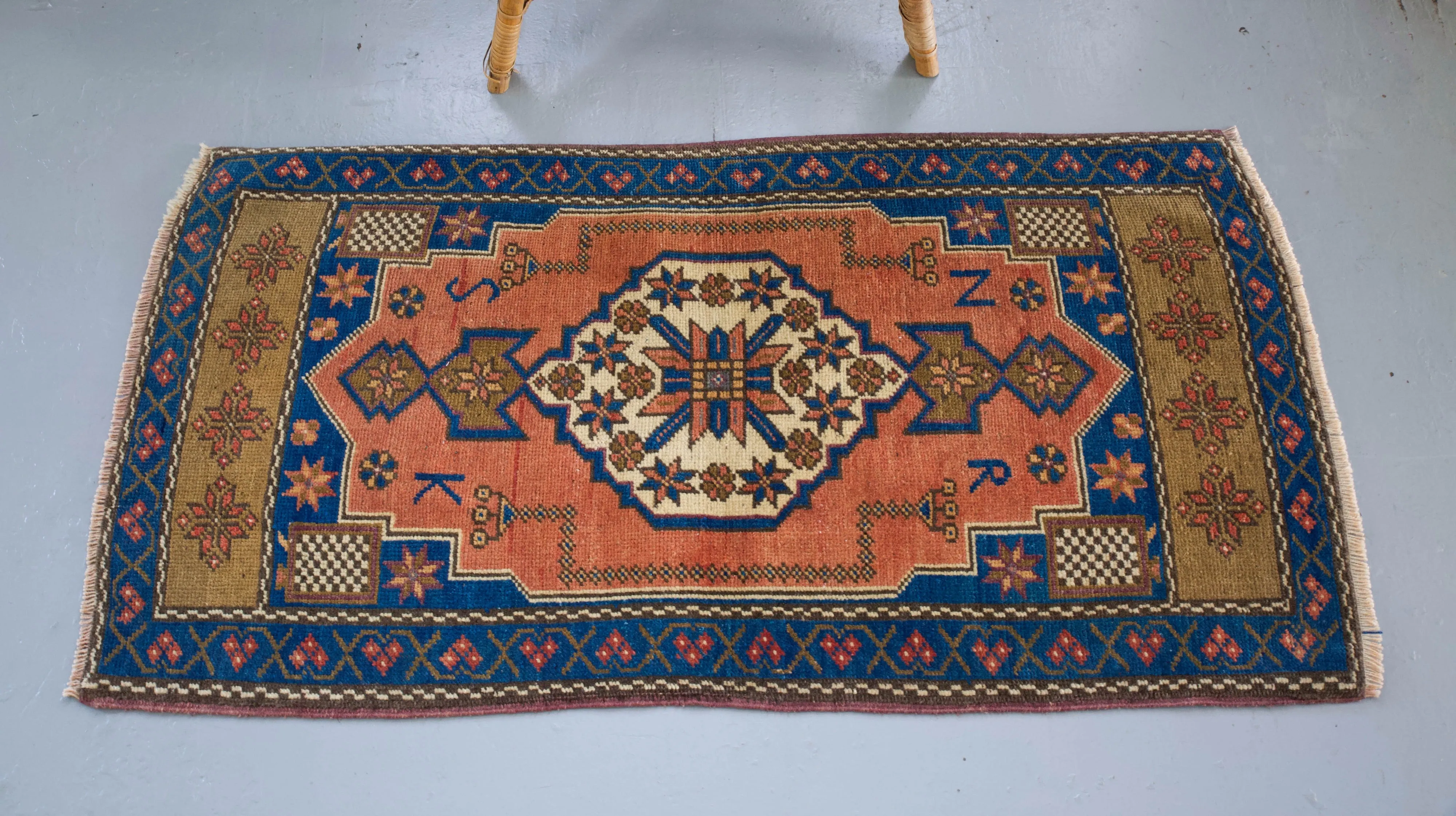 Vintage Mini Turkish Rug