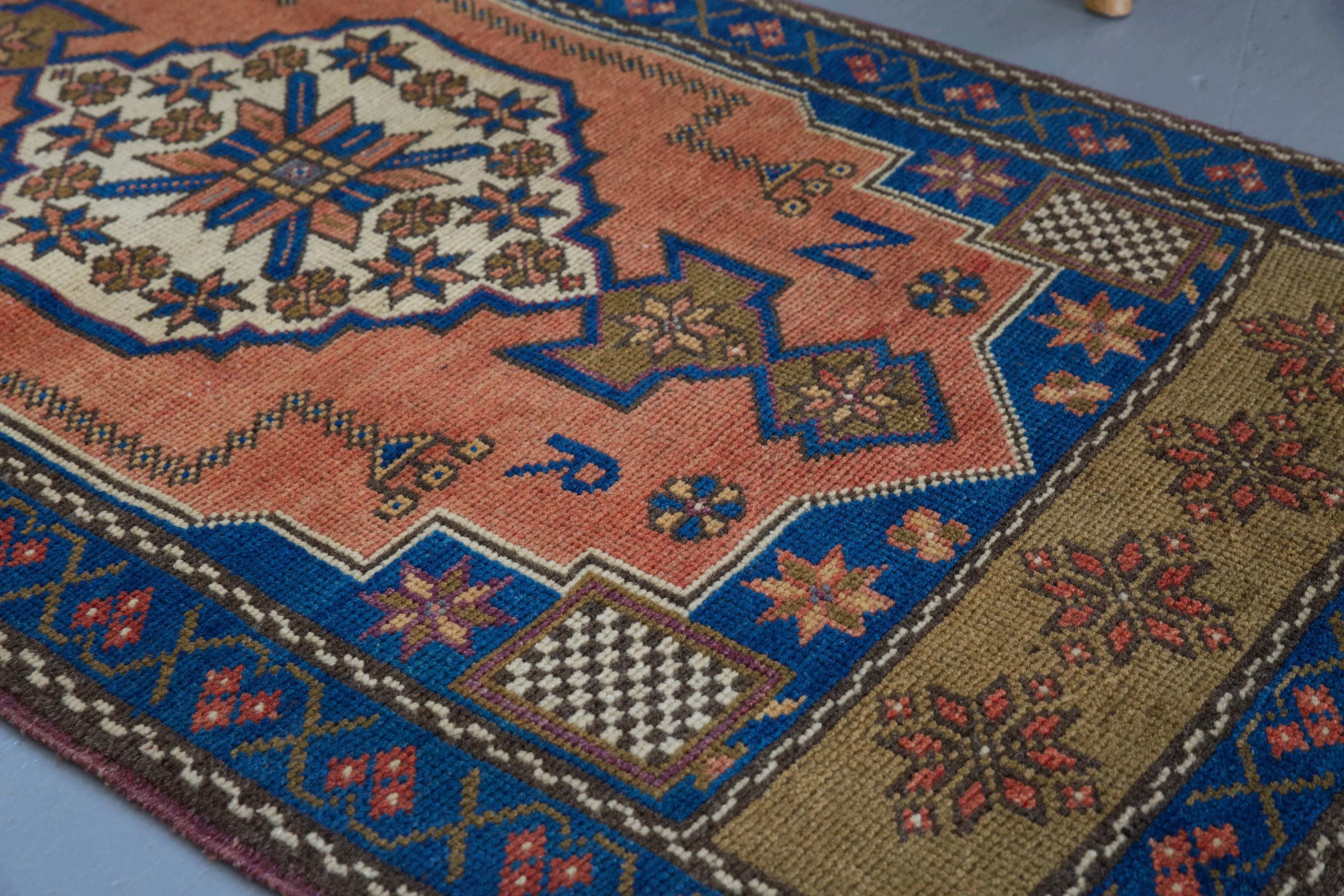Vintage Mini Turkish Rug