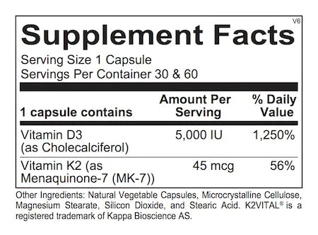 Vitamin K2 with D3