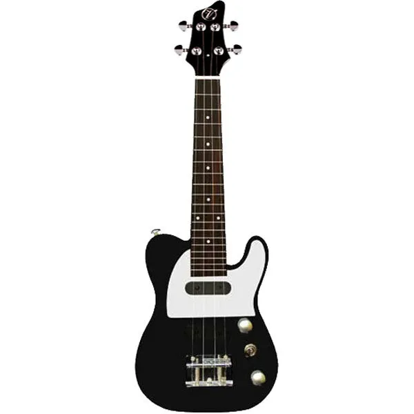 Vorson TL Style Solid Body Electric Ukulele in Black