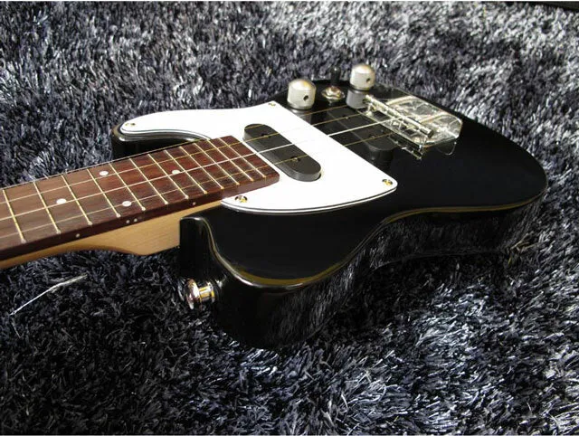 Vorson TL Style Solid Body Electric Ukulele in Black