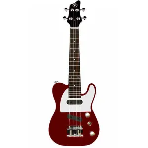 Vorson TL Style Solid Body Electric Ukulele in Wine Red