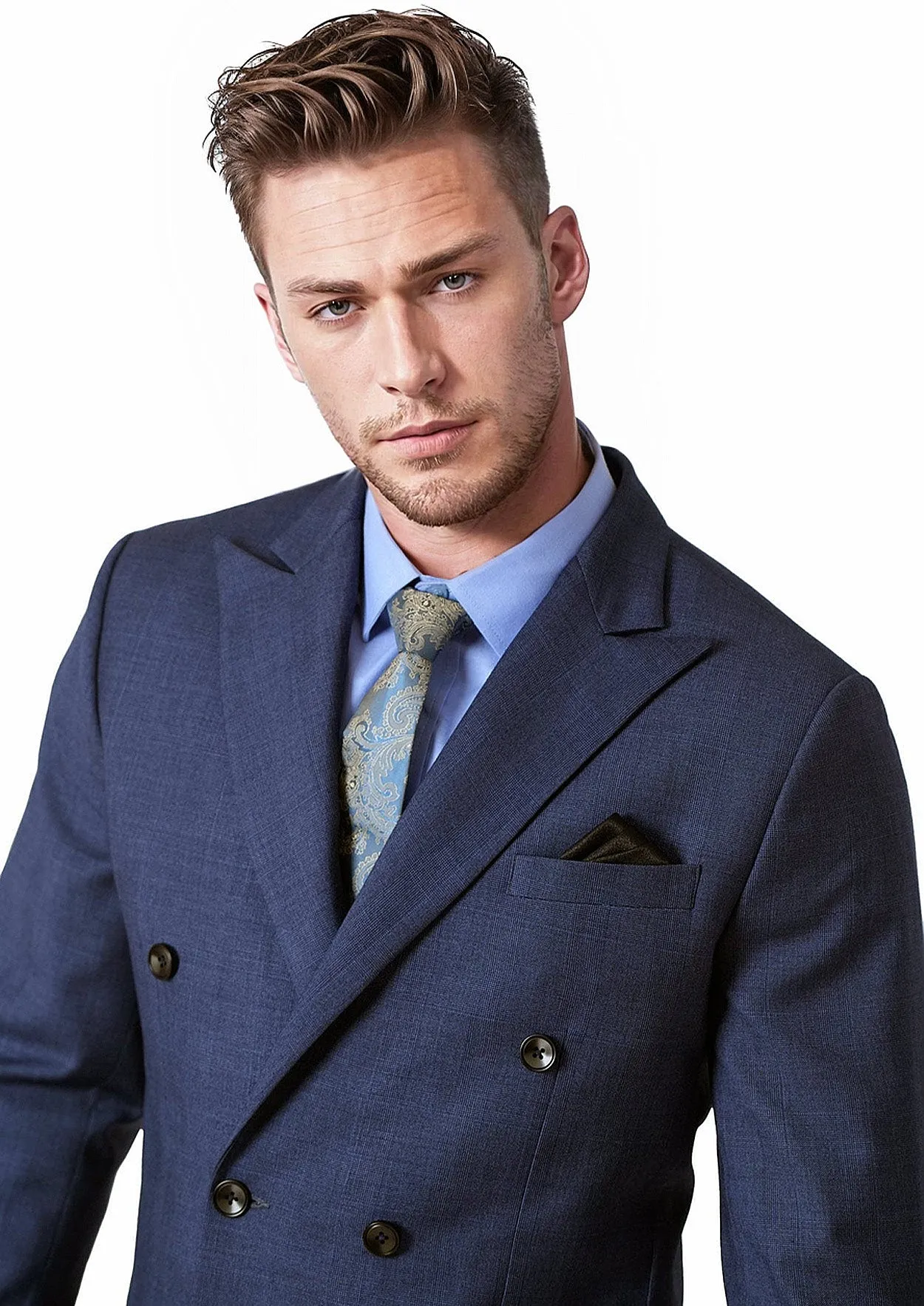 Waverly Midnight Blue Prince of Wales Suit