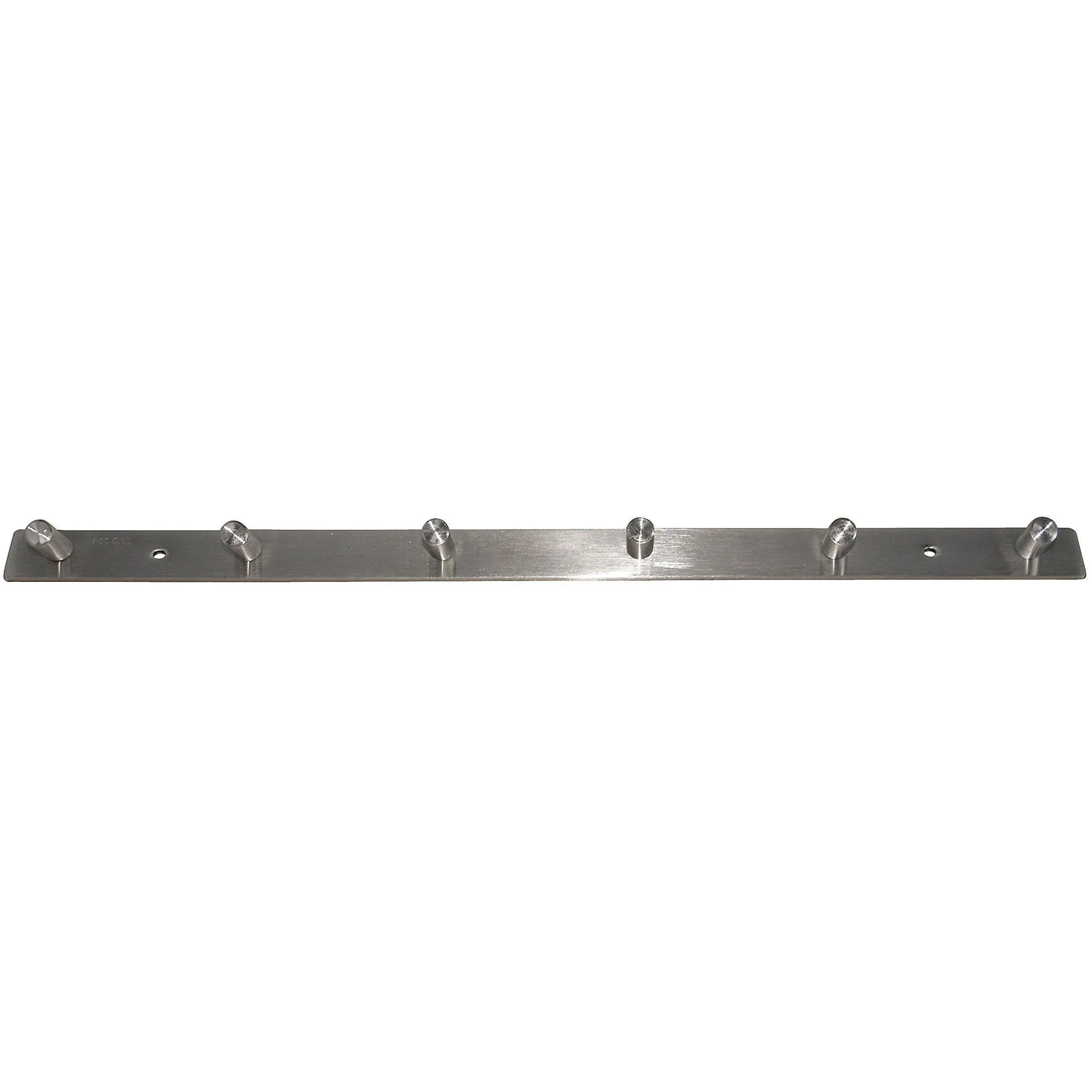 WEBI 2 Set V SUS 304 Modern 6-Hook Hat Bath Towel Coat Hooks Robe Garment Rack Hanger Rail Holder, Screw Wall Mount Closet Clothing Bathroom Garage Home Storage Organization, Brushed Nickel, V-YZG06-2