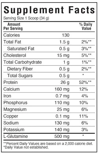 Whey and Casein Protein Powder, Natural French Flavor, lbs