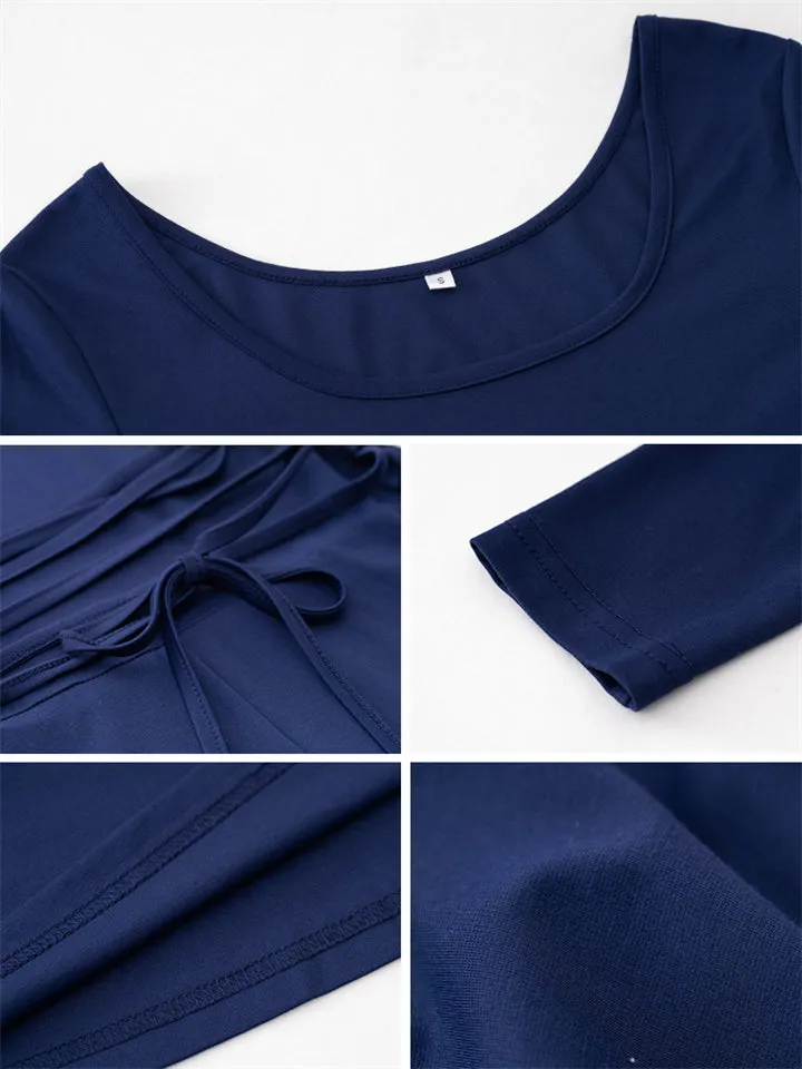 Women's Classy Plain Banquet Waisted Dresses