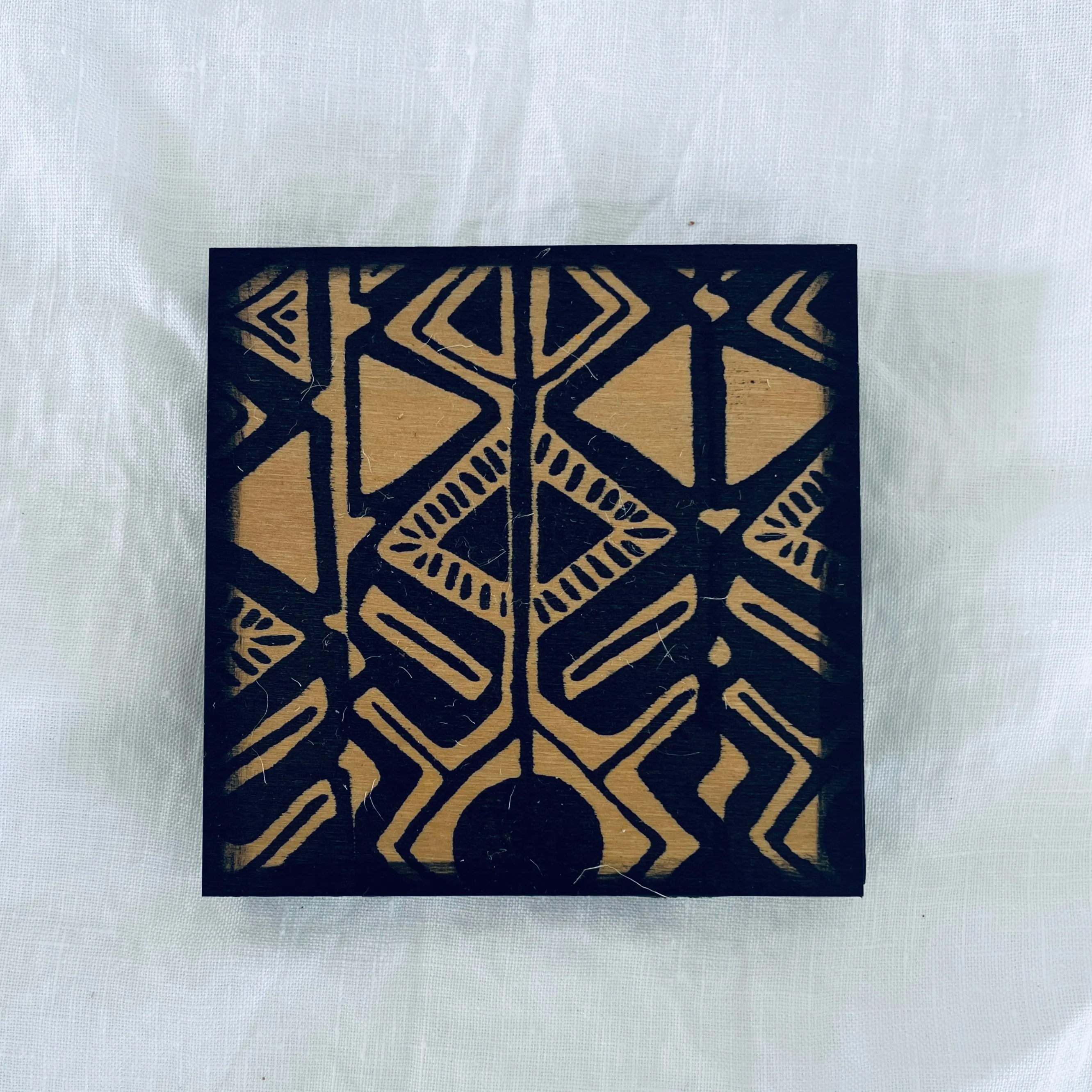 Wood Art Coasters - Set of 2