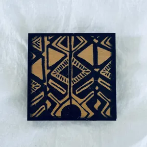 Wood Art Coasters - Set of 2