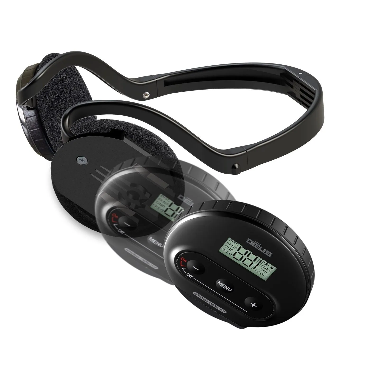XP Deus Metal Detector w/ Backphone Headphones and 9” X35 Waterproof Search Coil (Open Box)