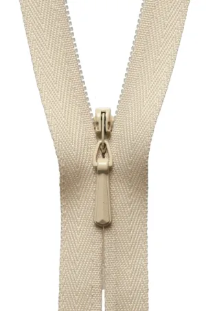 YKK Concealed / Invisible Zip - 20cm / 8'' - Honey 551