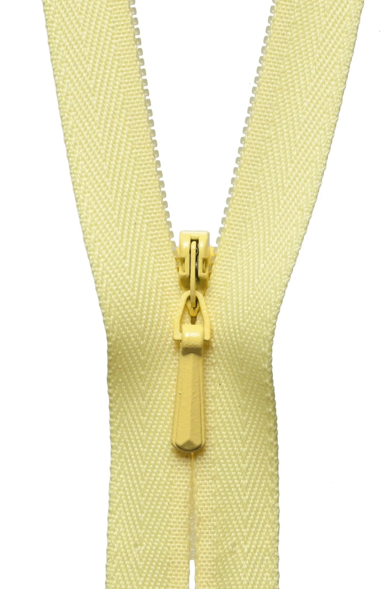 YKK Concealed / Invisible Zip - 20cm / 8'' - Lemon 503