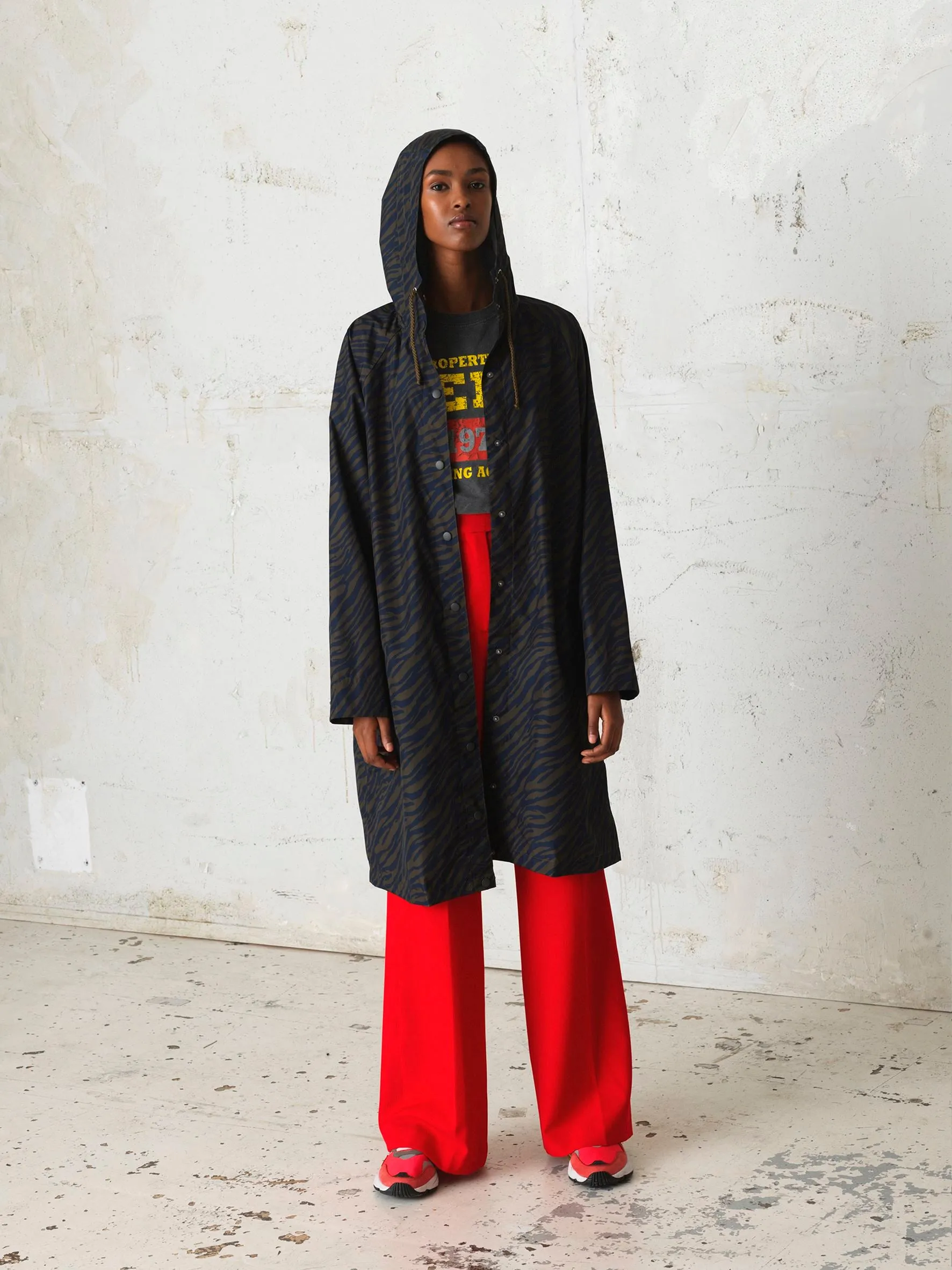 Zebra Magpie Raincoat
